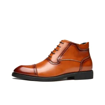 CHINT Dress Shoes Men Mid Top Black