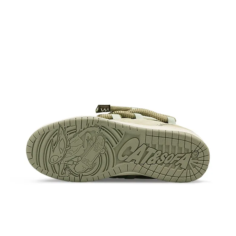 Cat&Sofa Dirty Braid Series Skateboarding Shoes Unisex Swag-4