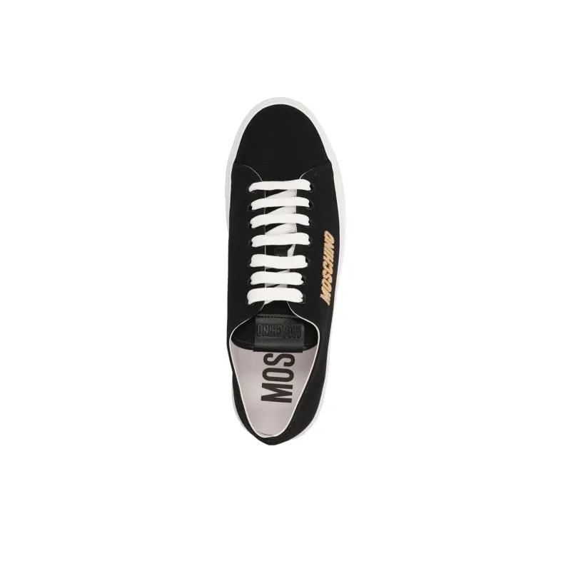 MOSCHINO Serena Low Top Stylish Skateboarding Shoes Men's Black-3