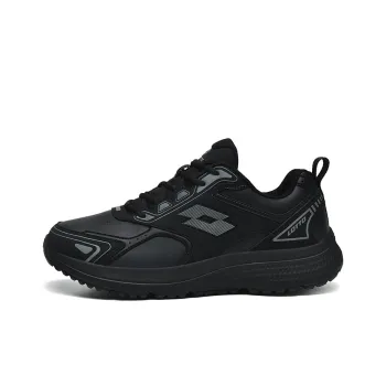 LOTTO Impact-Resistant Lightweight Low-Top Casual Running Shoes Men's Black