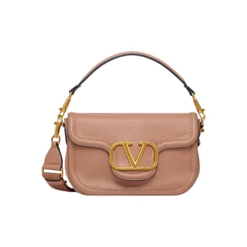 Valentino GARAVANI Soft Grained Calfskin Portable Crossbody Bag Shoulder Bag Regular Women's Cinnamon Rose