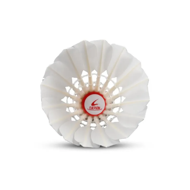 EVERVON D12 Duck Feather Shuttlecock 12 Pack Duck Feather Everyday Shuttlecocks-3