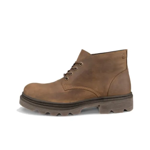 Ecco Ankle Boots Men Camel