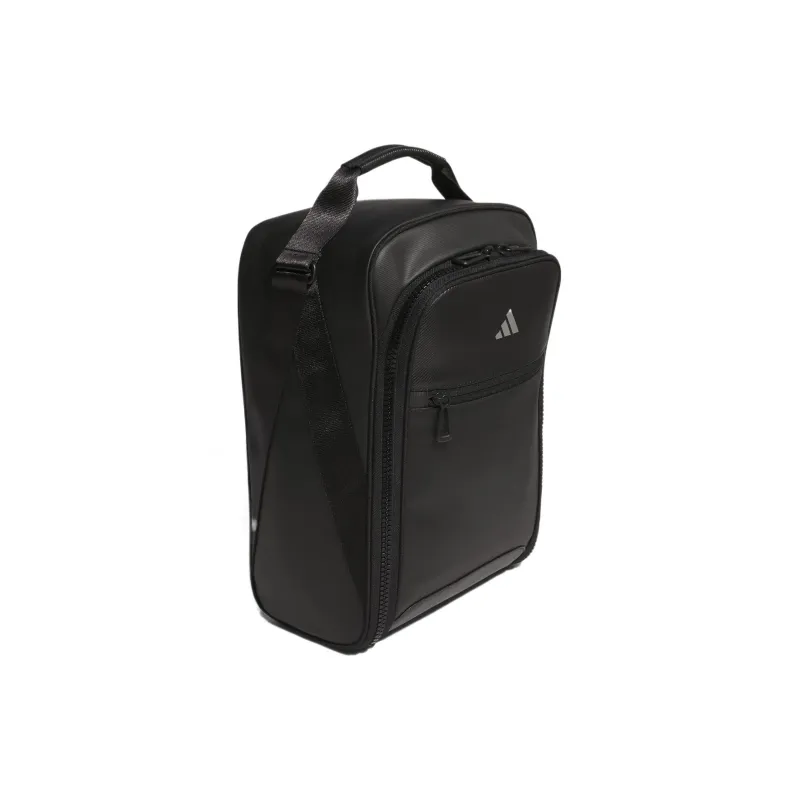 Adidas Polyurethane Faux Leather Shoe Bag Handbag Regular Men's Black-2