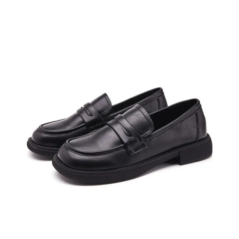KEKAFU Loafers Women's Low Top Beige/Black-9