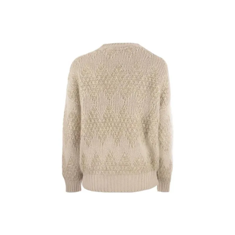 Brunello Cucinelli Sequin Embellished Knitted Jumper-1