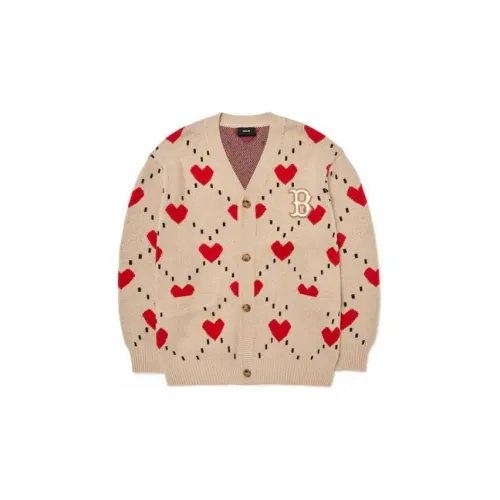 MLB SS23 Heart Heart Series Knitwear Unisex Apricot Cream