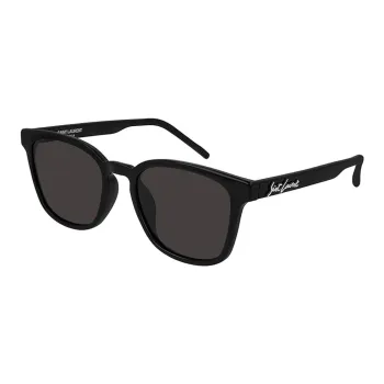 SAINT LAURENT Plastic Irregular Shape Sunglasses Unisex Black