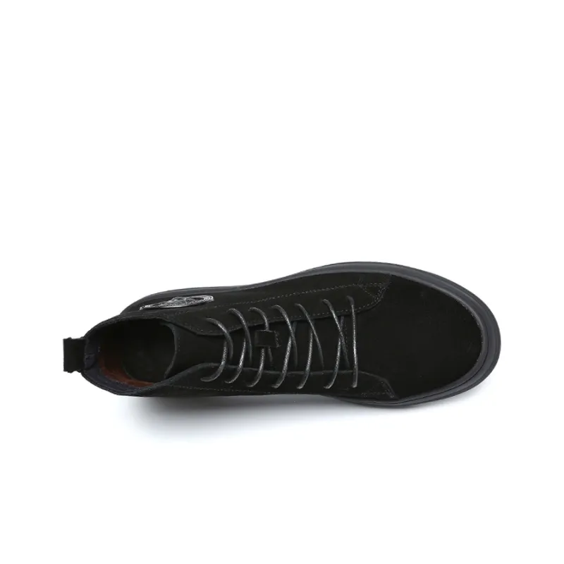 YEDANI Mid-Top Skateboard Shoes Men's Black-9