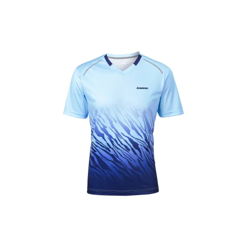 Kawasaki Badminton Jerseys Men K1C02-A1942-1 Wood Essence Blue