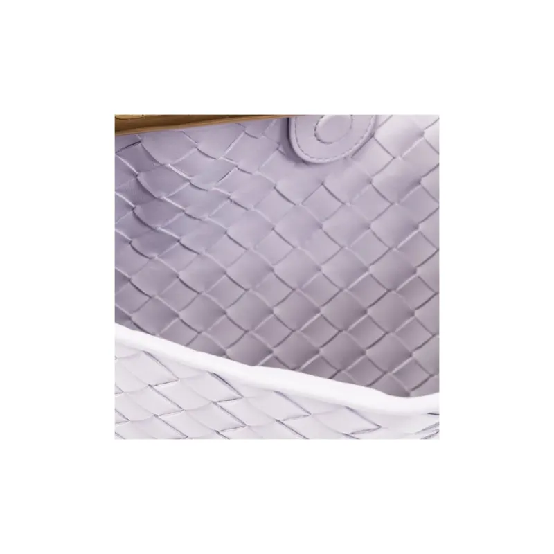 Bottega Veneta Lambskin Handbag Small Size Women's Light Purple-3