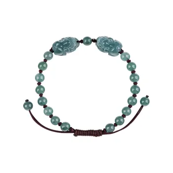 Best Wishes Glutinous Jade Jadeite Bracelets Unisex