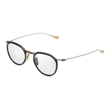 DITA Metal Irregular Shape Eyeglass Frames Unisex Black