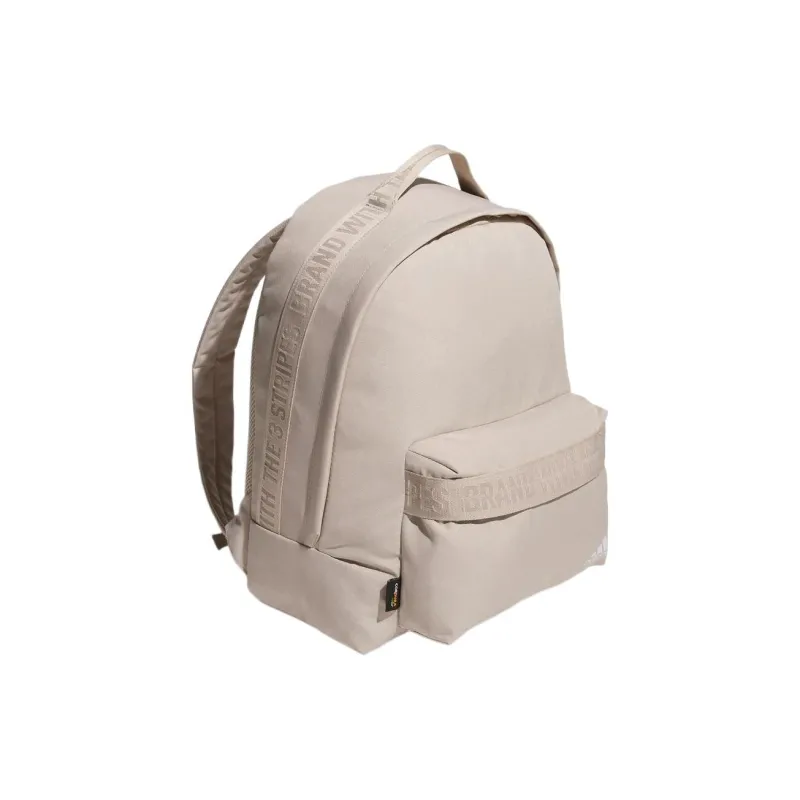Adidas Recycled Polyester Material Backpack Regular Unisex Beige-1