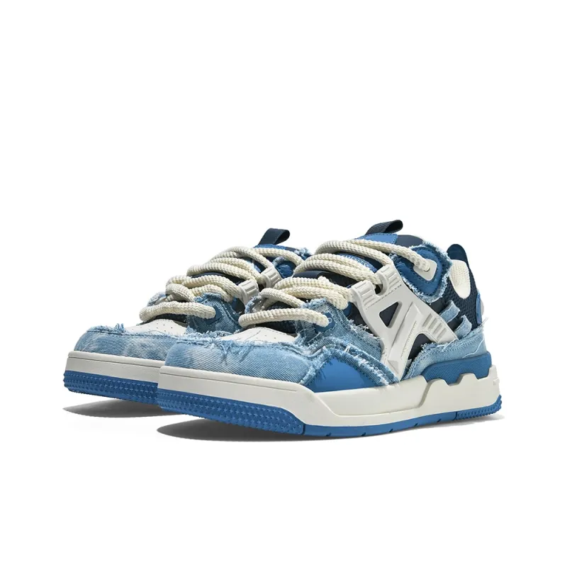 Masongarments Wear Resistant Height Increasing Low Top Skateboard Shoes Unisex Amber Blue Includes Mystery Box-2