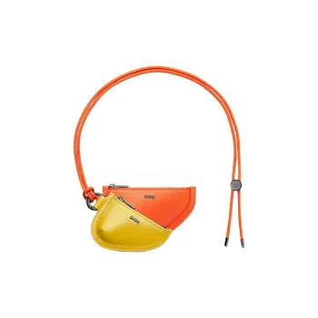 DIOR Saddle Smooth Calf Leather Saddle Bag Clutch Regular Men's Yellow & Orange