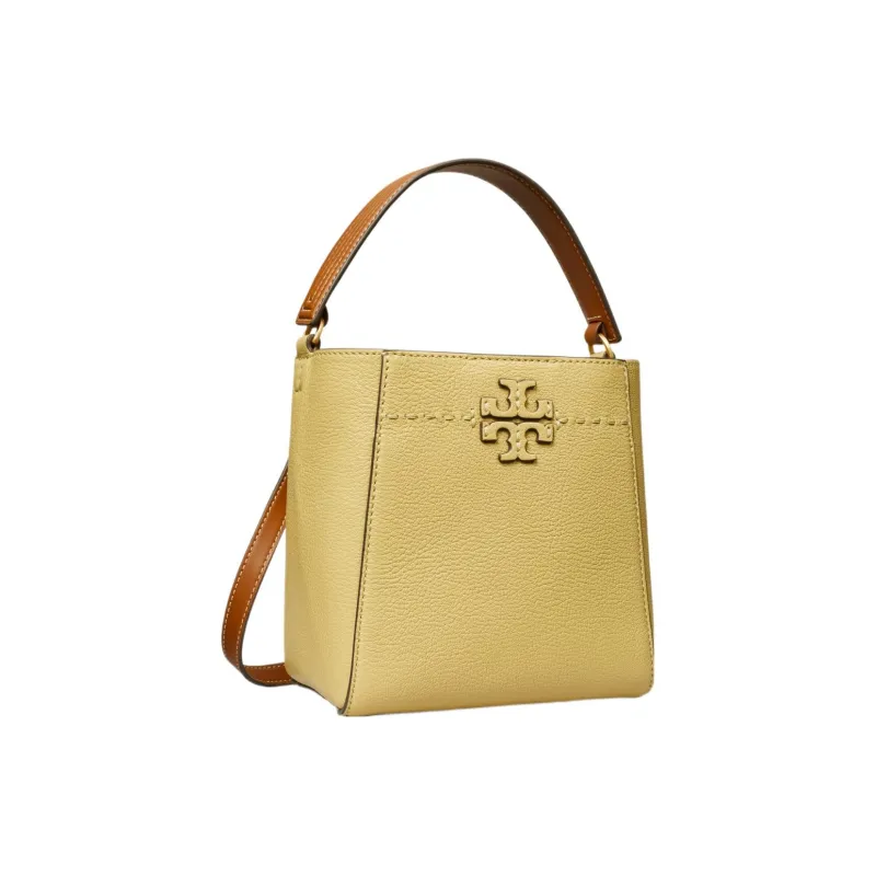 TORY BURCH McGraw Sheepskin Bucket Bag Handbag Trumpets Women's Light Malt-1