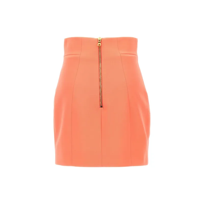 BALMAIN Casual Short Skirts Women's Pink-1