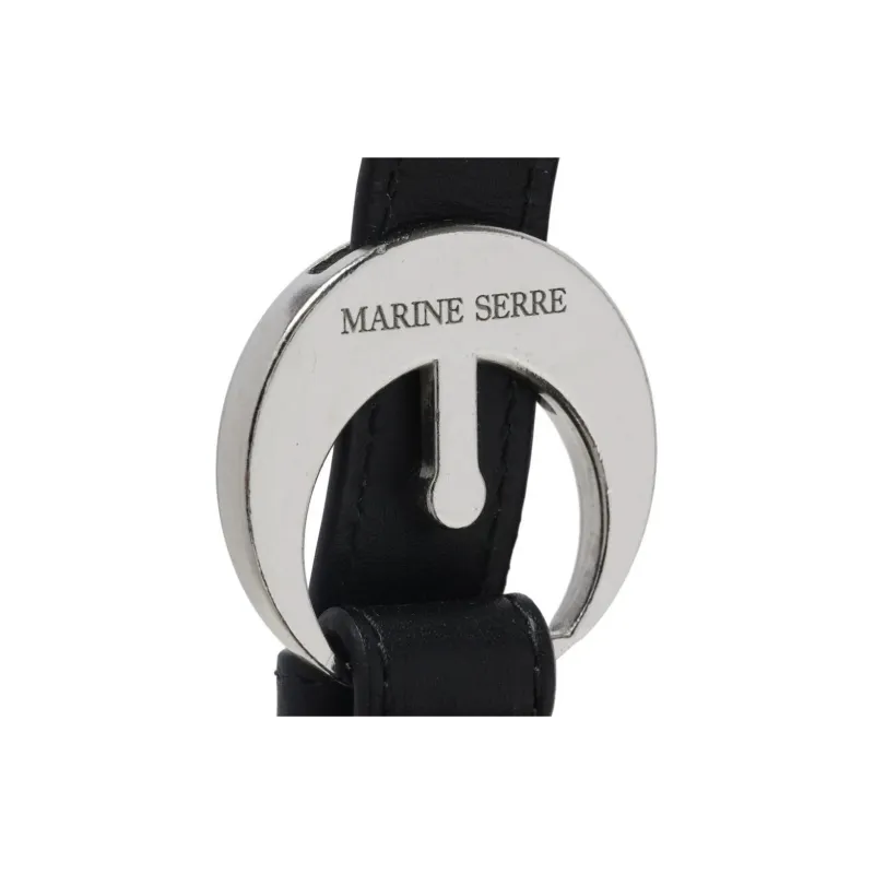 Marine Serre Calfskin One Shoulder Handbags Regular Women's Black-4