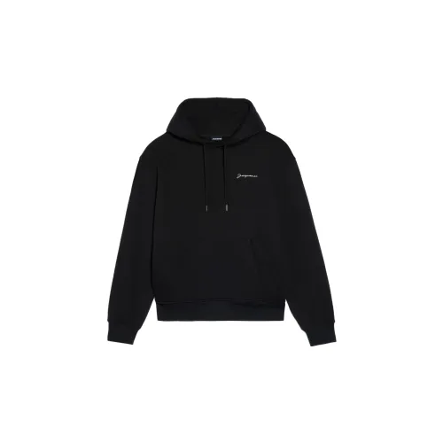 Jacquemus Le Sweatshirt Brode Embroidered Logo Regular Fit Hoodie 