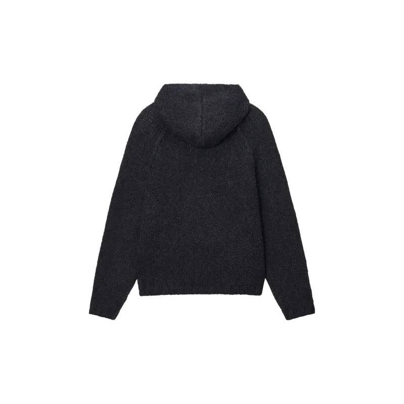 Stussy Chunky Knit Zip Hoodie raglan-sleeve Black XL - Cheap Rcj  