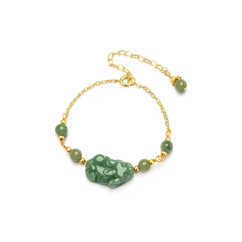 North Cain Bean Type Jadeite Bracelets Unisex-0