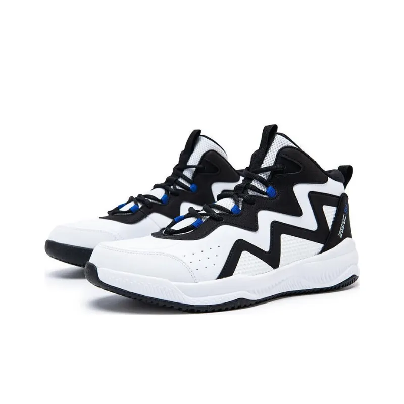 361° Shock Absorbers Rebound High Top Basketball Shoes Men's White-2