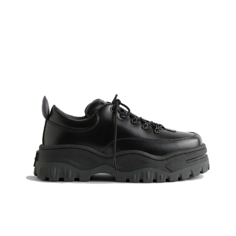 EYTYS Black Angel Lift Leather Platform Sneakers-1