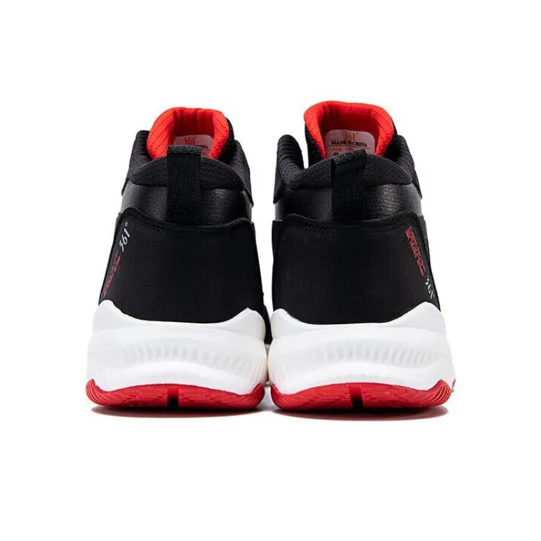 361° Abrasion Resistant Rebound High Top Basketball Shoes Men's Black-3