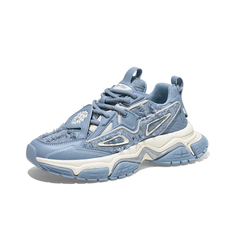 SK.TRIP Bow And Arrow 1 Cushioning Height Increasing Wear Resistant Low Top Chunky Sneakers Unisex Clear Azure Blue-2