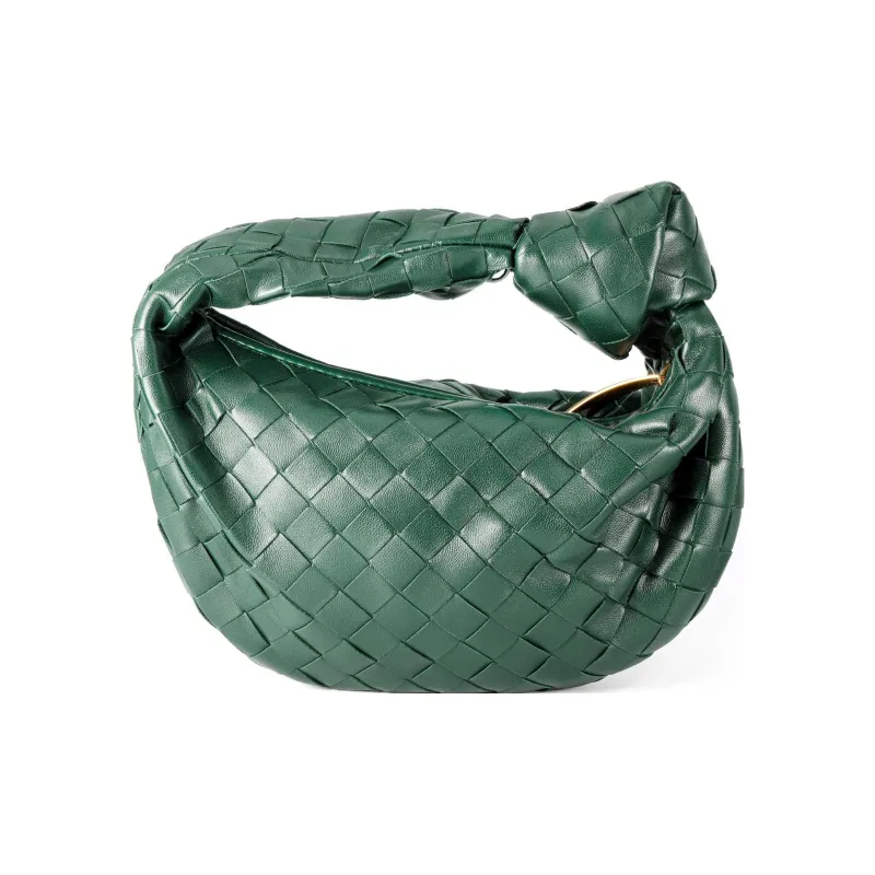Bottega Veneta JODIE Cow Leather Dumpling Bag Clutch Mini Women's Dark Green-3