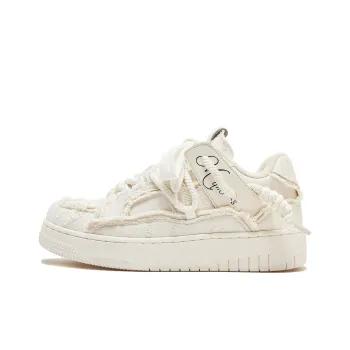 MQMS Skateboard Shoes Unisex Low Top White