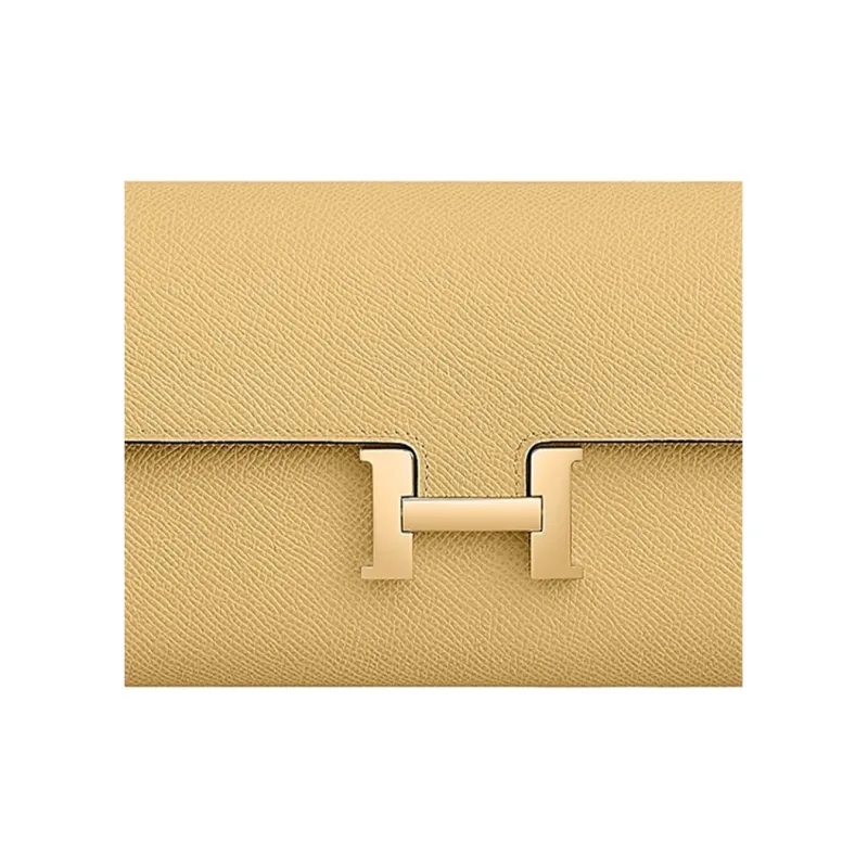 HERMES Constance To Go Cow Leather Shoulder Bag Crossbody Bag Women's Chick Yellow-3