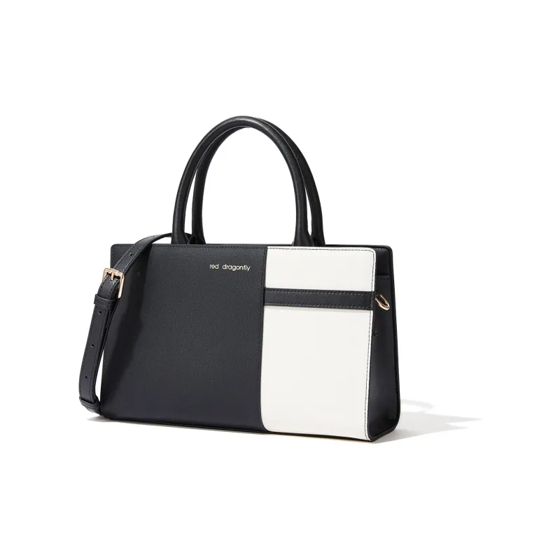 RED DRAGONFLY Cow Split Leather Shoulder Bag Crossbody Bag Handbag Regular Women's Black/Green/White-1