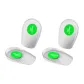 [2 Pack]Crystal Silicone-{Green Poron} 1.5cm