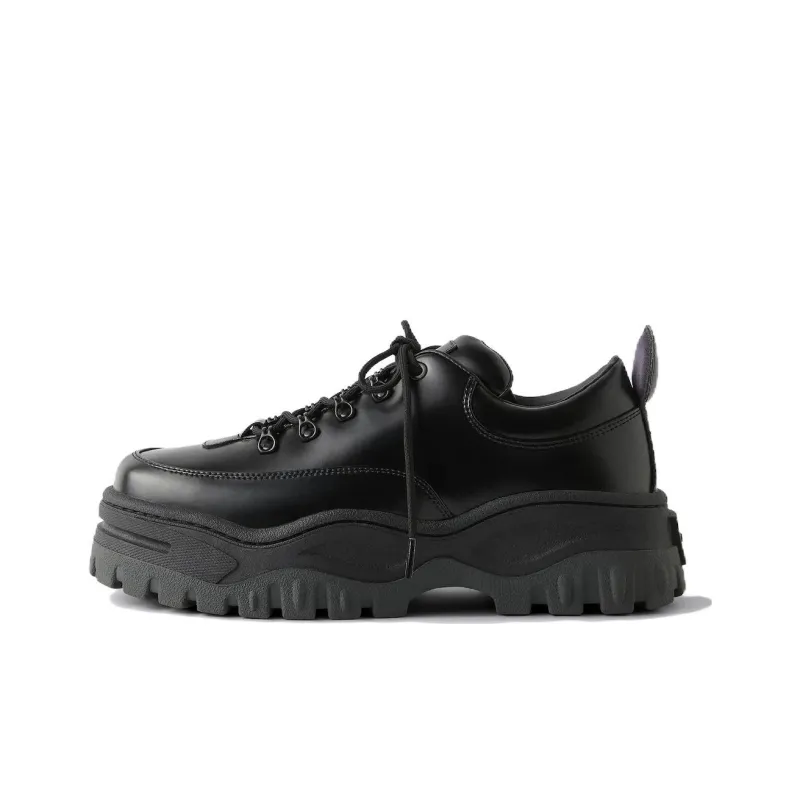 EYTYS Black Angel Lift Leather Platform Sneakers-0