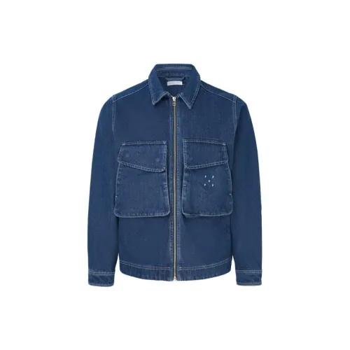 KIMHEKIM Jackets Men Dark Blue