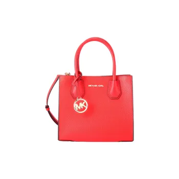 MICHAEL KORS Leather Tote Bag Shopping Bag Handbag Shoulder Bag Crossbody Bag Medium Size Women's Red