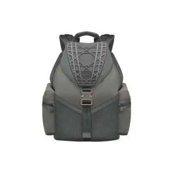 DIOR Cow Leather With Nylon Backpack Men's Blue Gray