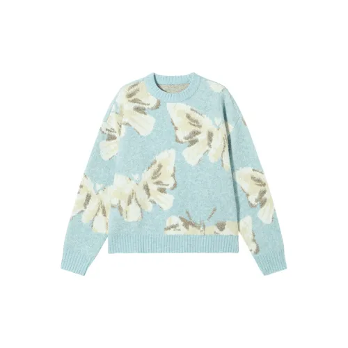 DIALOGUE Sweaters Women's Floral Shadow Blue