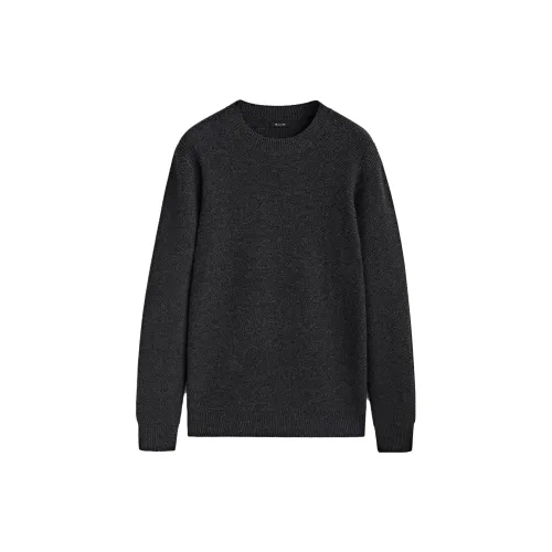 Massimo Dutti Cashmere Sweaters Men Dark Gray