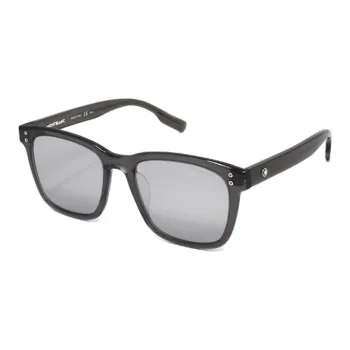 MONTBLANC Plastic Irregular Shape Sunglasses Unisex Black