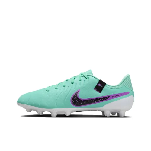 Nike Tiempo Legend 10 Soccer Shoes Men Low-Top Purple Green