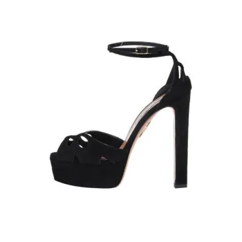 AQUAZZURA 130mm Suede Platform Sandals
