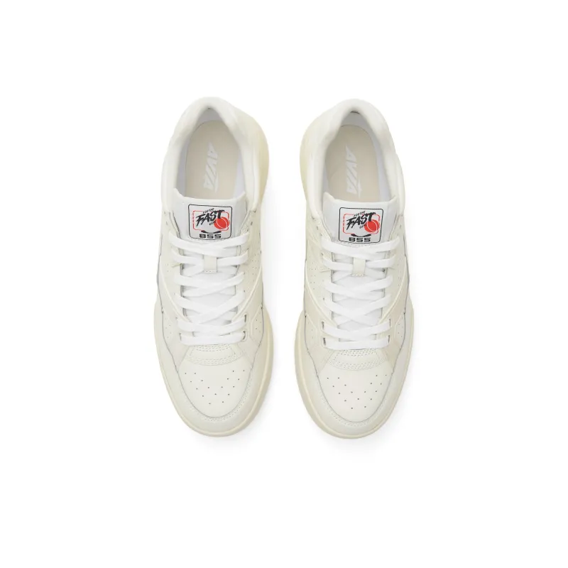 AVIA 855 Series Low Top Vintage Basketball Shoes Men's White Beige-3