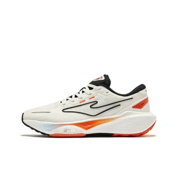 Erke Odd Bullet 5.0 Cushioning Wear Resistant Low Top Running Shoes Men's Microcrystal White/Jet Black