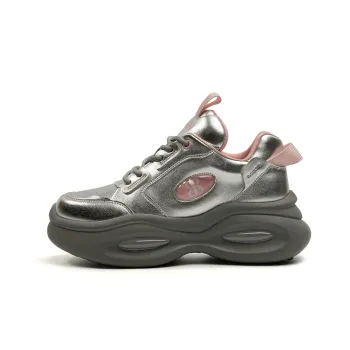 EBLAN Low Top Chunky Sneakers Women's Silver