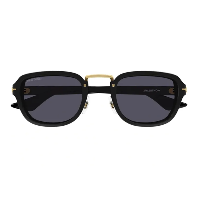 MONTBLANC Plastic Irregular Shape Sunglasses Unisex Black-0