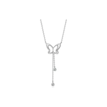 Asia Star Sterling Silver Collarbone Chain Women's