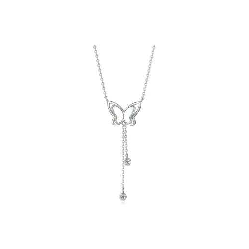Asia Star Sterling Silver Collarbone Chain Women's